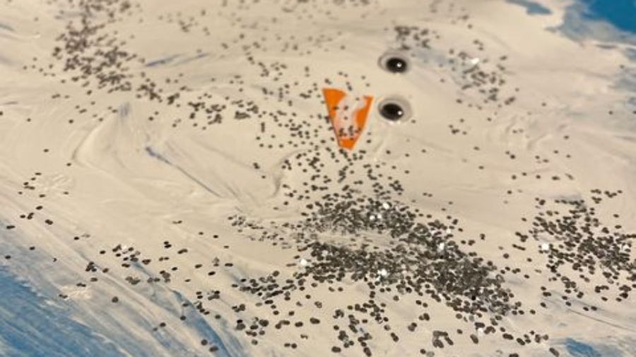 geschmolzener Schneemann