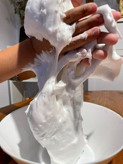 Fluffy Slime mit Kindern selbst machen