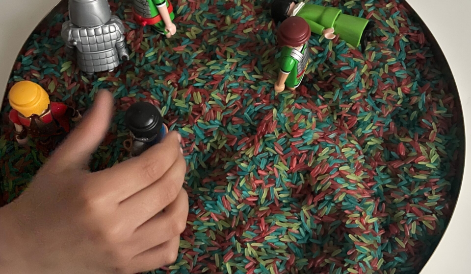 Senorikspiel mit Figuren