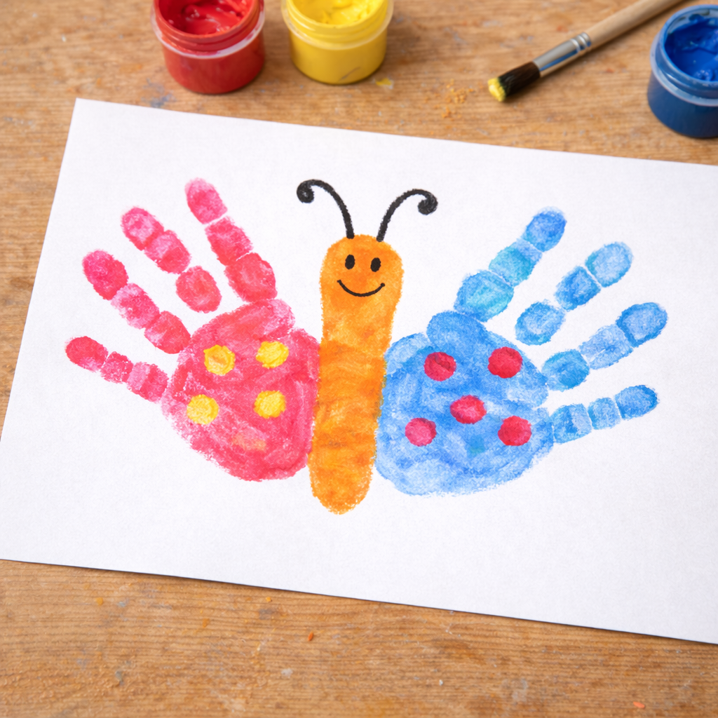 Schmetterling aus Handabdrücke