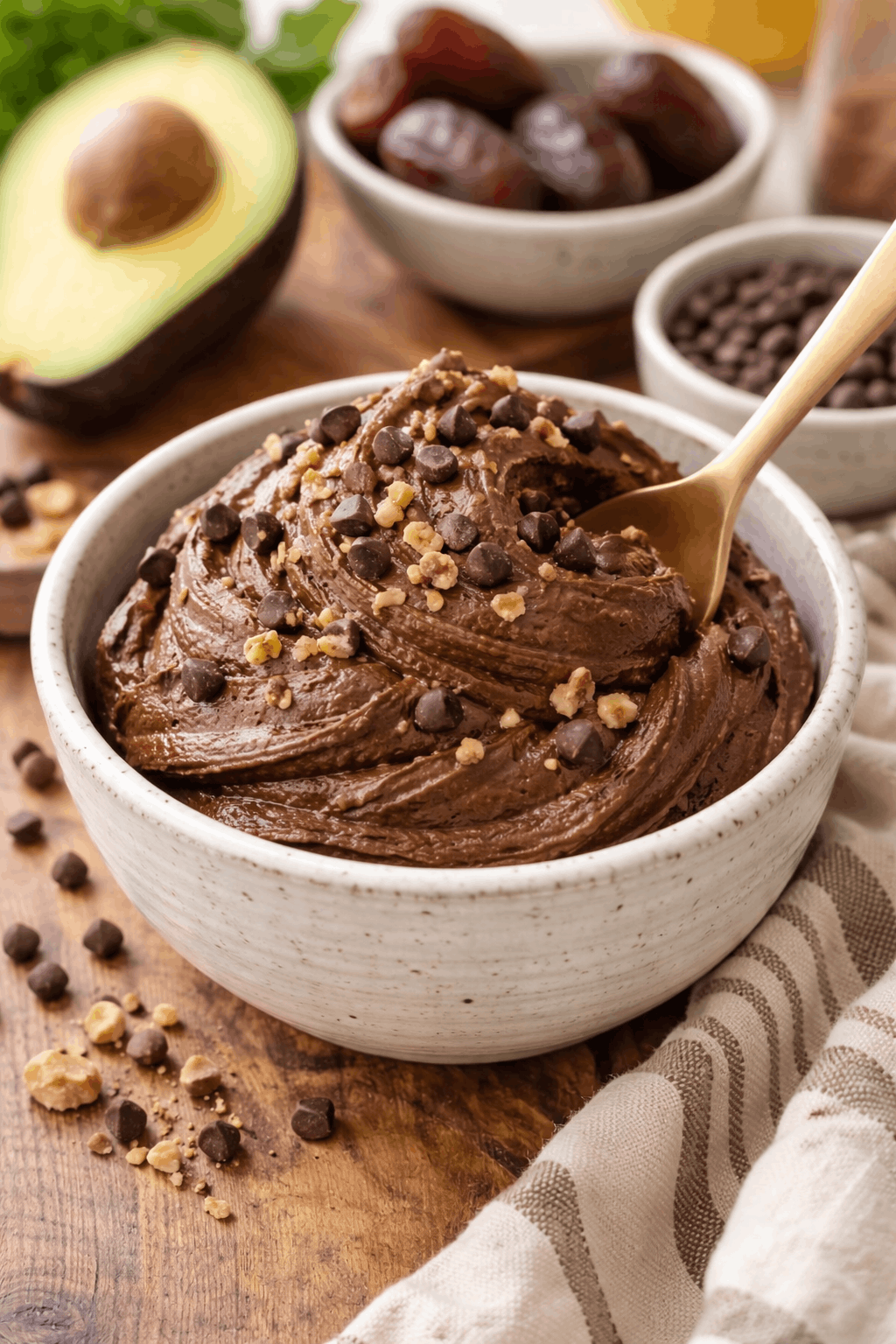 Schoko-Avocado-Eis mein Geheimtipp, für noch mehr Cremigkeit.