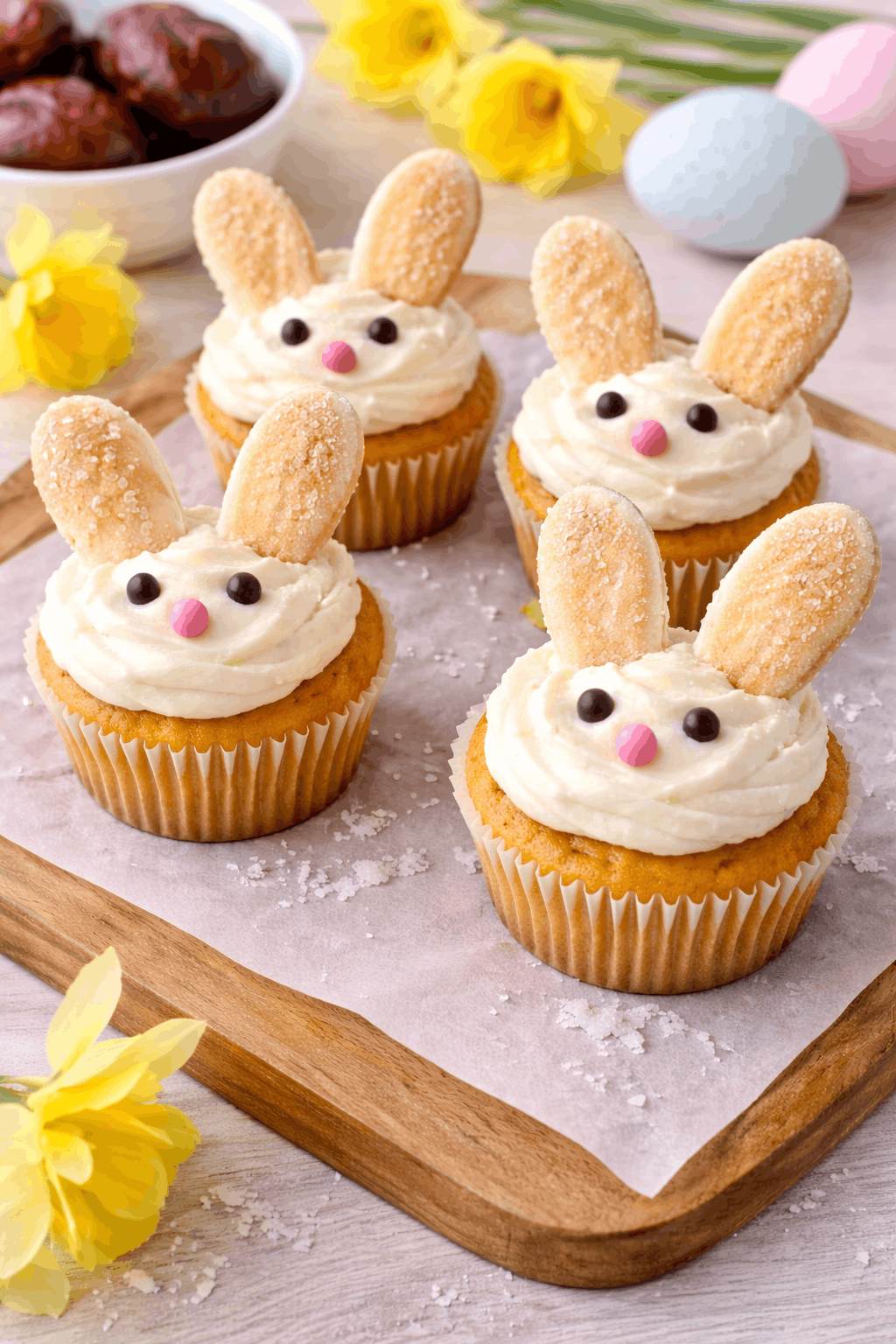 Muffin-Hasen mit Ohren